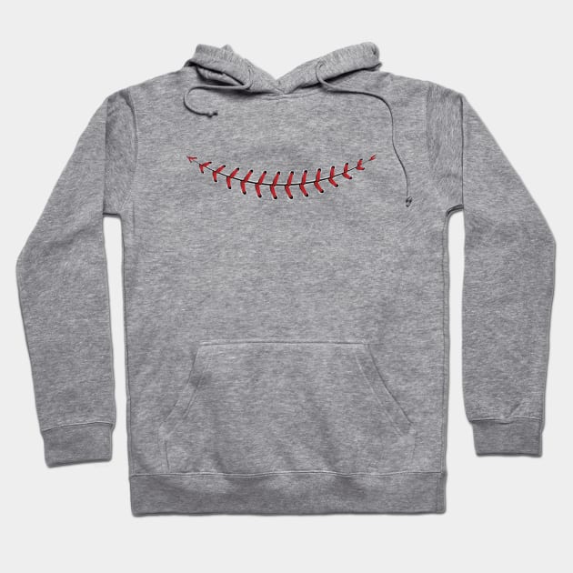 Baseball Lace smile Hoodie by AnnArtshock